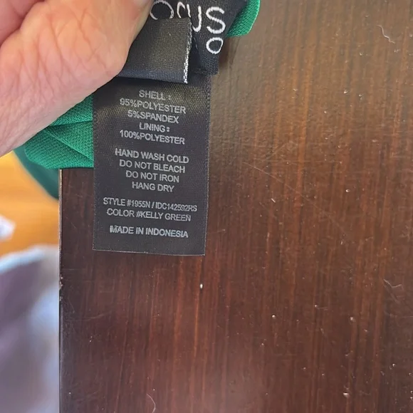 En Focus Sheath Sleeveless Midi Dress Emerald Green Size 10 - Picture 7 of 7